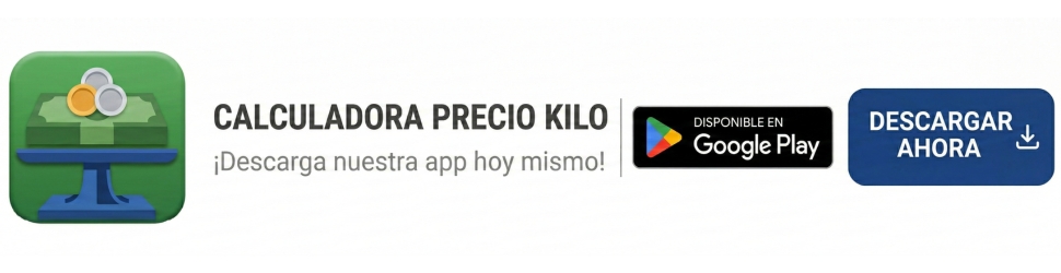 Calculadora Precio Kilo - Disponible en Google Play
